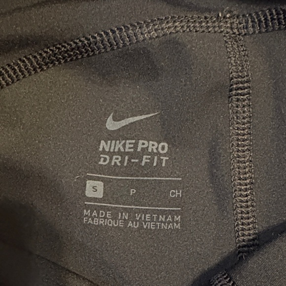 Nike Pro Women's Athletic Compression Shorts - Black & Navy - Picture 2 of 5